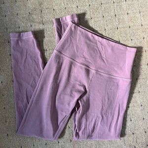 Rosy pink lululemon align leggings, size 4, soft and stretchy